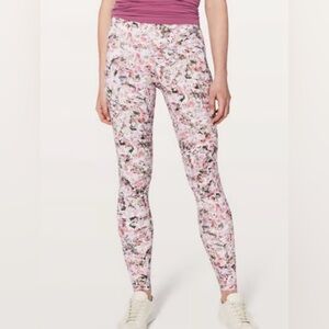 Lululemon Wunder Yoga Tights Pink Floral Leggings
Women’s Size: 2